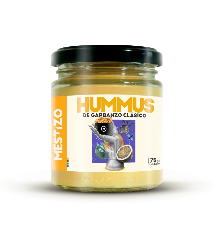 imagen de frasco de Hummus Mestizo sabor Clásico