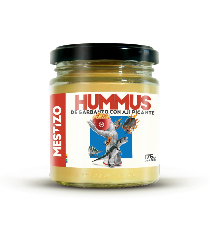 imagen de frasco de Hummus Mestizo sabor Picante