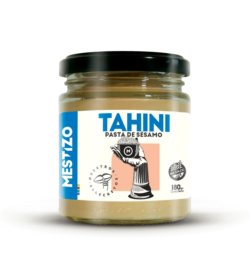 imagen de frasco de Hummus Mestizo sabor Tahini